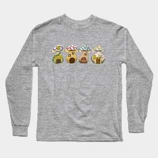 Fairy Mushroom Village Long Sleeve T-Shirt